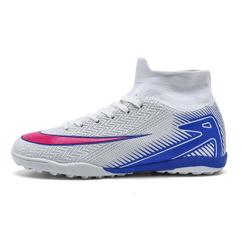 New Men Soccer Boots Society Indoor Cleats Football Shoes Match Long Spikes Sneaker Breathable Ultralight Training Drop Shipping
