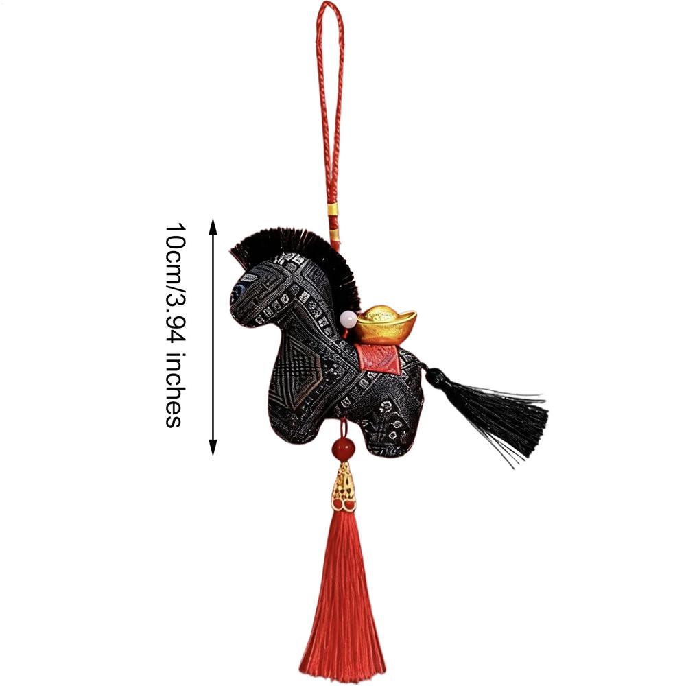 Chinese New Year Mascot Decor Chinese Style Horse Year Fabric Pendant Horse Plush Boutique Decortion Backpack Accessories
