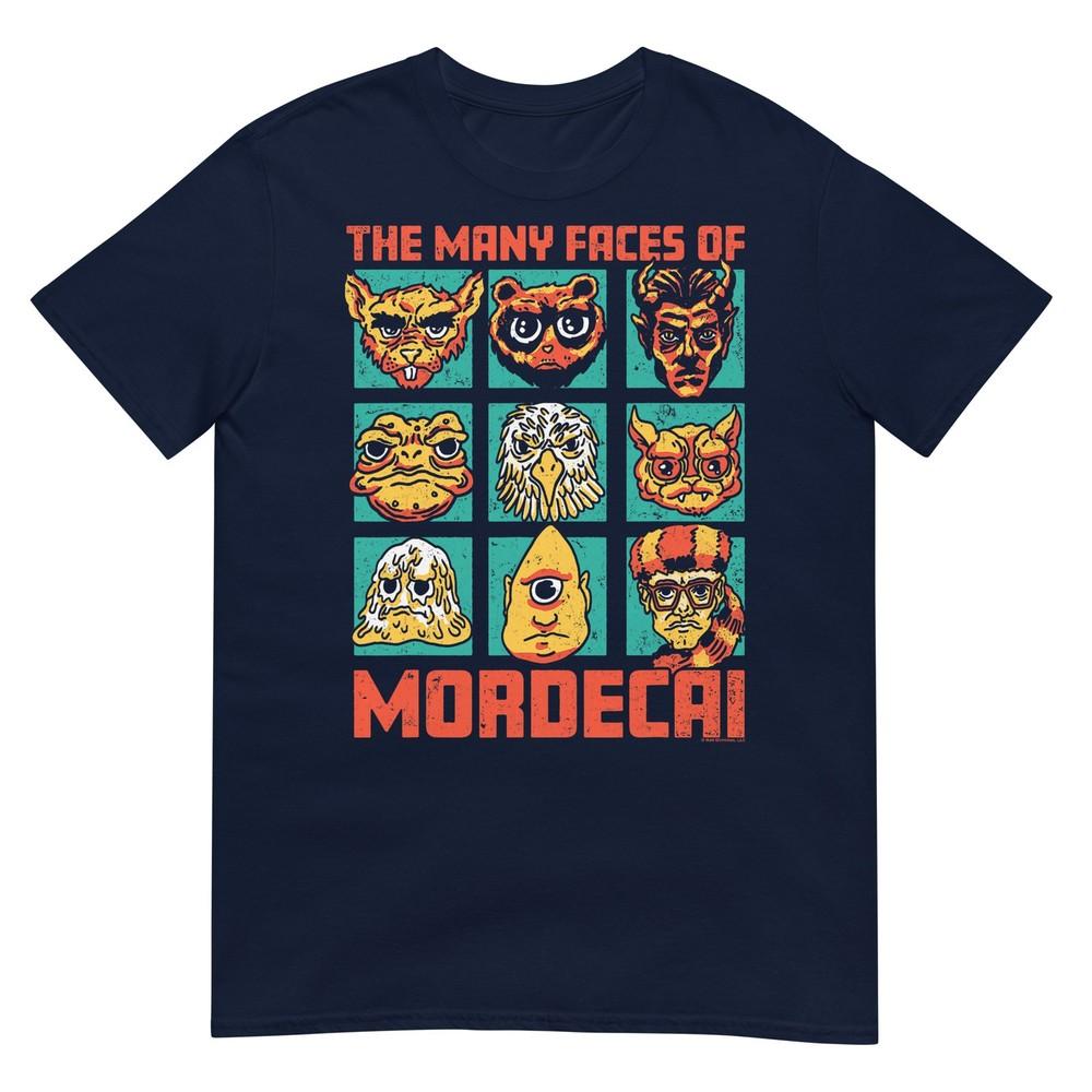 Dcc Unisexy Faces Of Mordecai Grid Funny Gamer Series Book Tshirt