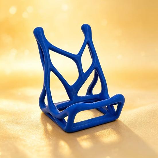 Mobile Phone Holder, 3D-Printed Skeleton-Inspired Phone Stand, Thin Lightweight Decorative Ornament for Desk Bedside Living Room Desktop