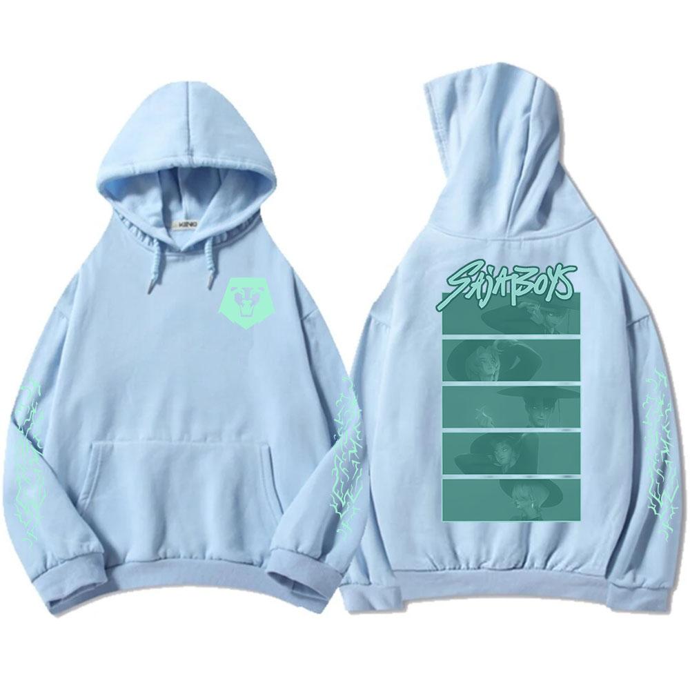 Saja Boys Svítící ve tmě Dospělá mikina KPop Lovci démonů Grafický potisk Mikiny Dlouhý rukáv Módní mikiny s kapucí Pánské
