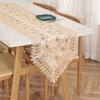 Vintage Lace Table Runner Waterproof Oilproof Long American Country Style Dining Mat Table Runner Tea Table Desktop Decorative