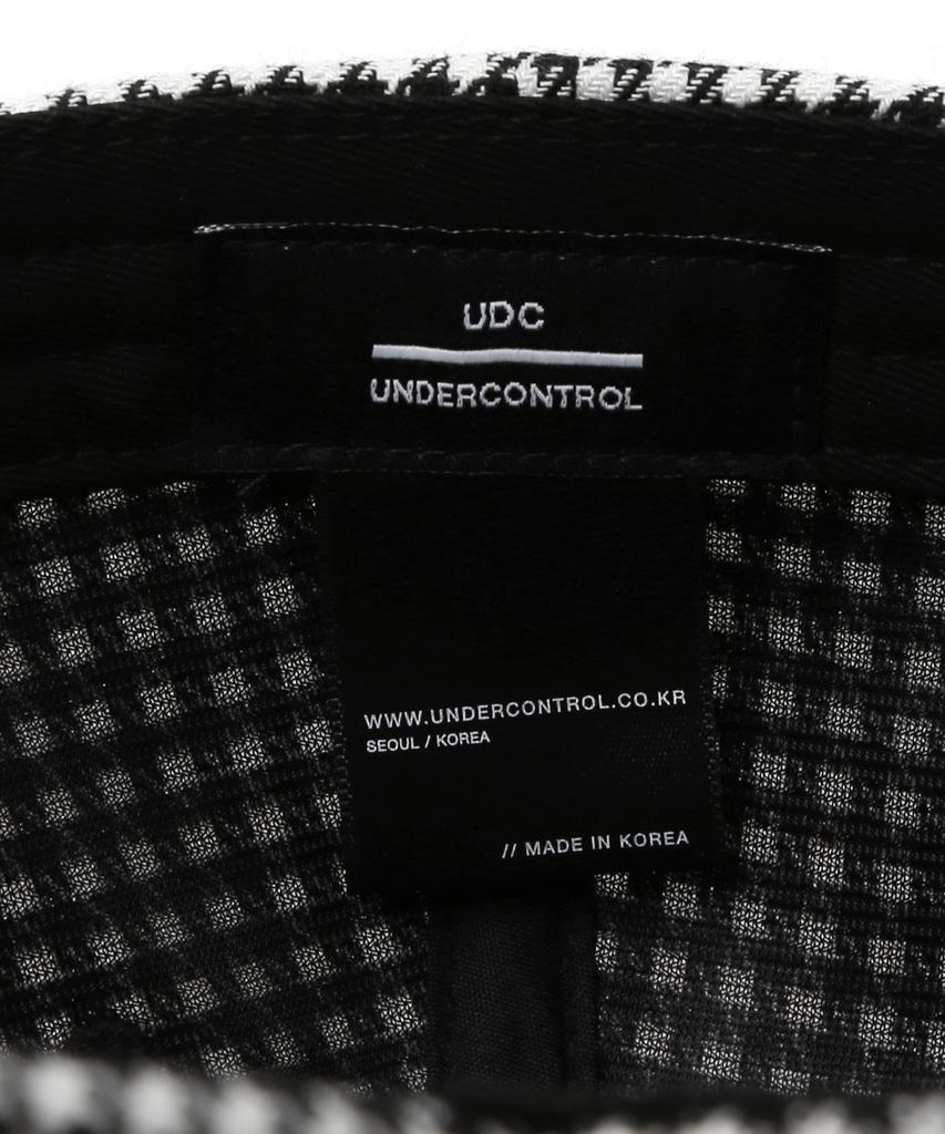Eondeokeonteulol Houndstooth Check Logo Ball Cap Union Udc / Authentic B B / Mono Hound