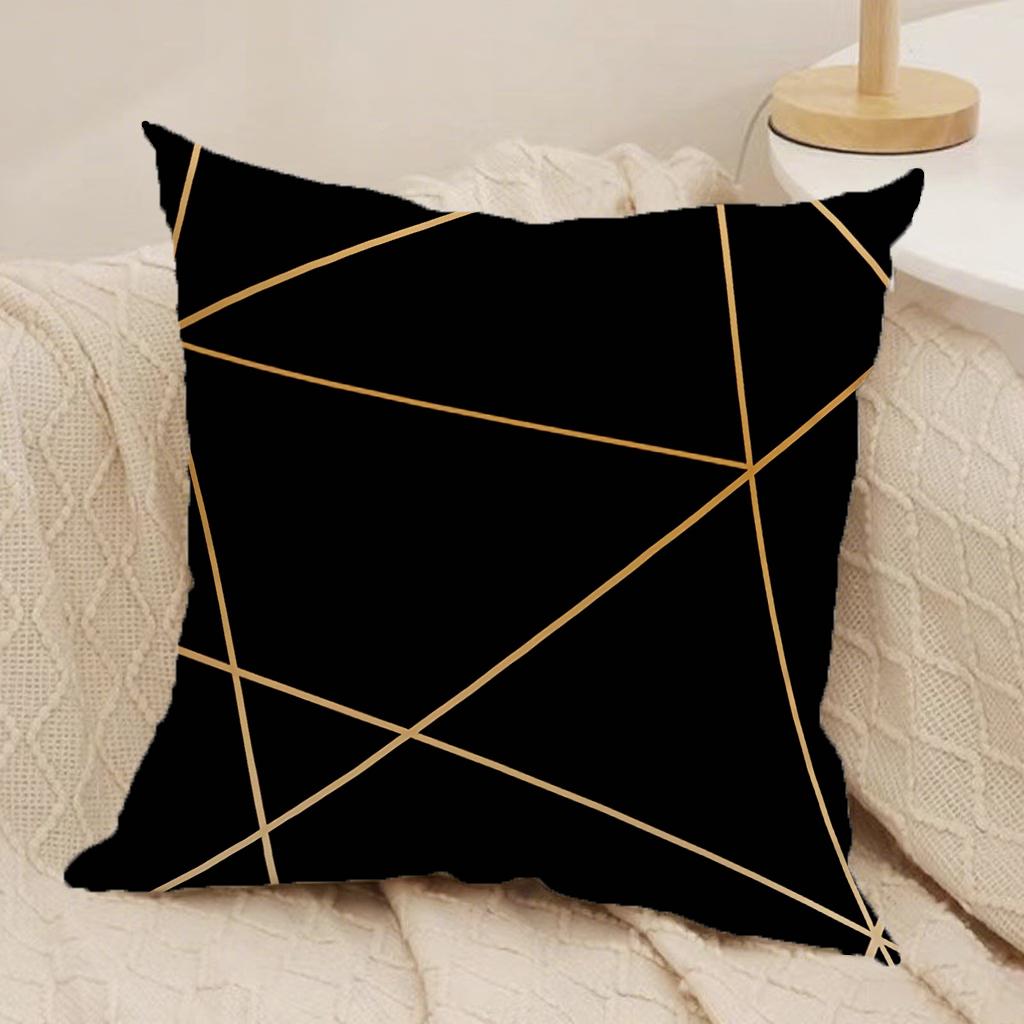 

Stylish Geometric Patterned PillowcasesSuitable for sofa car bedroom decorative cushion cover pillow cover 16x16Inch
