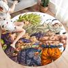 Dragon Ball Z Round Area Rug Carpet Rug For Living Room Bedroom Sofa Playroom Decor Nonslip Floor Mat