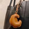 Practical Leather Horn Bag Charm Elegant Leather Horn Bag Attachment Hanging Decoration For Sophisticated Looks