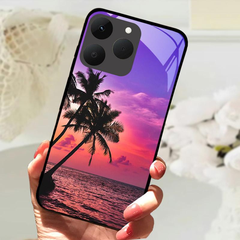 For Realme 15T 5G Phone Cases Back Cover Fundas Tempered Glass Shockproof Case For Realme15T RMX5111 Shell Coque Capa Bumper