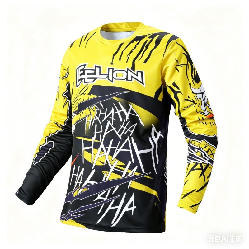 Men Breathable Enduro Motocross off Road Mountain Bike Mtb Jersey Cycling Top Riding Fitness Top Cycling Top