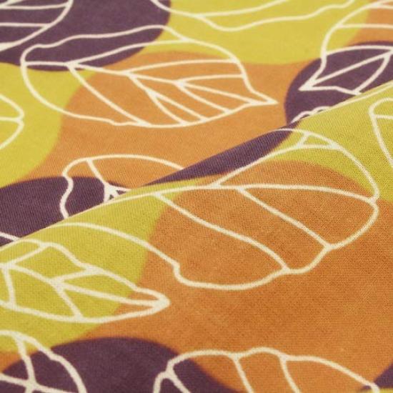 Dyeing Anbo Tenugui Leaves Authentic Dyed Cotton Tokuoka Made in Japan 35cm x 100cm "Fallen Park" 100%