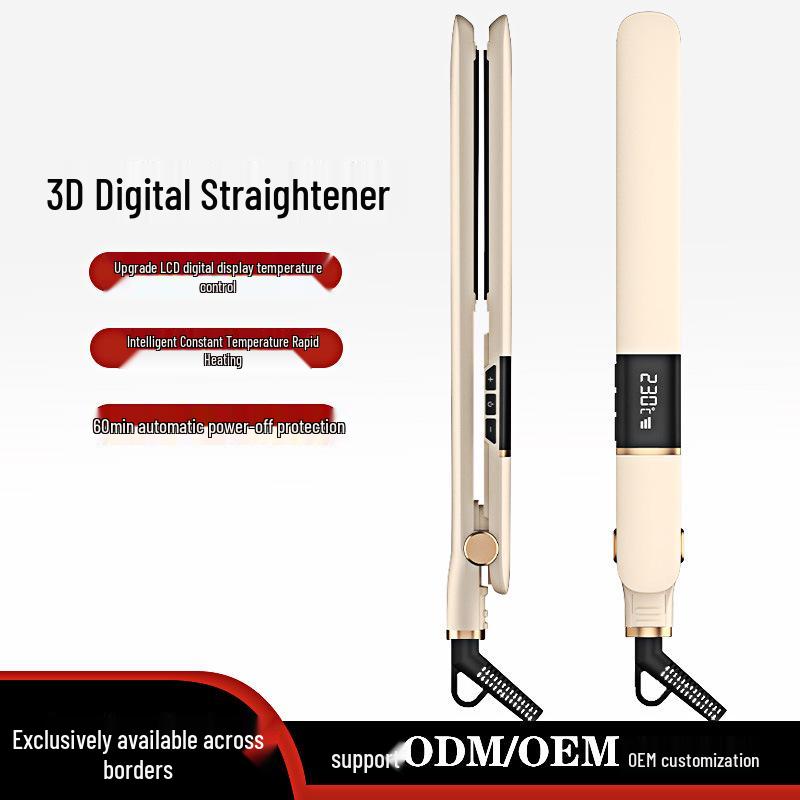 2-in-1 Ionischer Haarglätter & Lockenstab mit Smart-Digitalanzeige