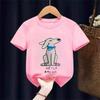 Cute Tees Casual Loose Short Sleeve Tops New Design Tops Summer Clothing Boys Girls Baby Simple Crewneck Tees Printing Tshirt