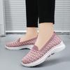 Summer Sneakers Women Shoes Kintting Woven Mom Relax Loafers Walking Flats Tenis Chaussure Femme