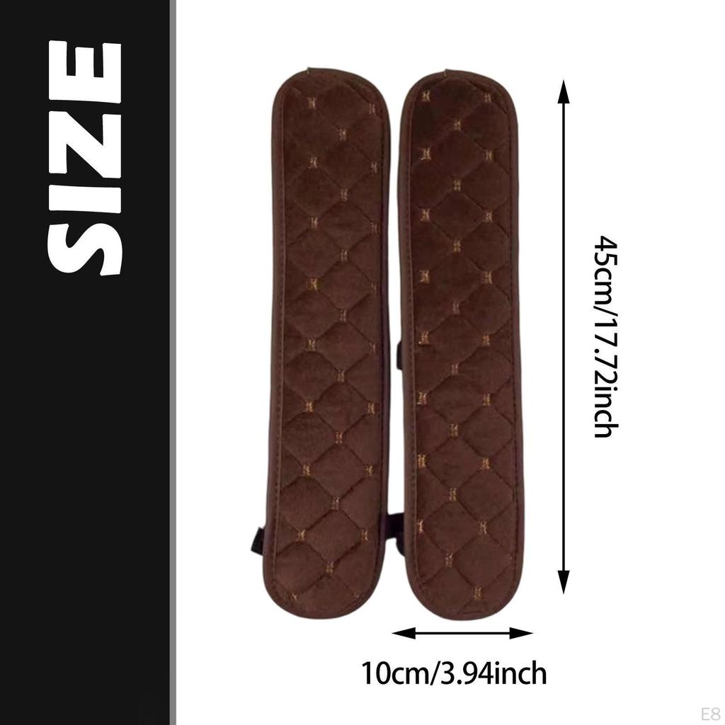2 Pieces Chair Armrest Pad Office Cushion Elbow Support Arm Rest Velvet Material