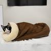 Autumn and Winter Cat Sleeping Bag Semi-enclosed Cat Nest Warm Small and Medium-sized Pet Nest Can Be Disassembled and Washed