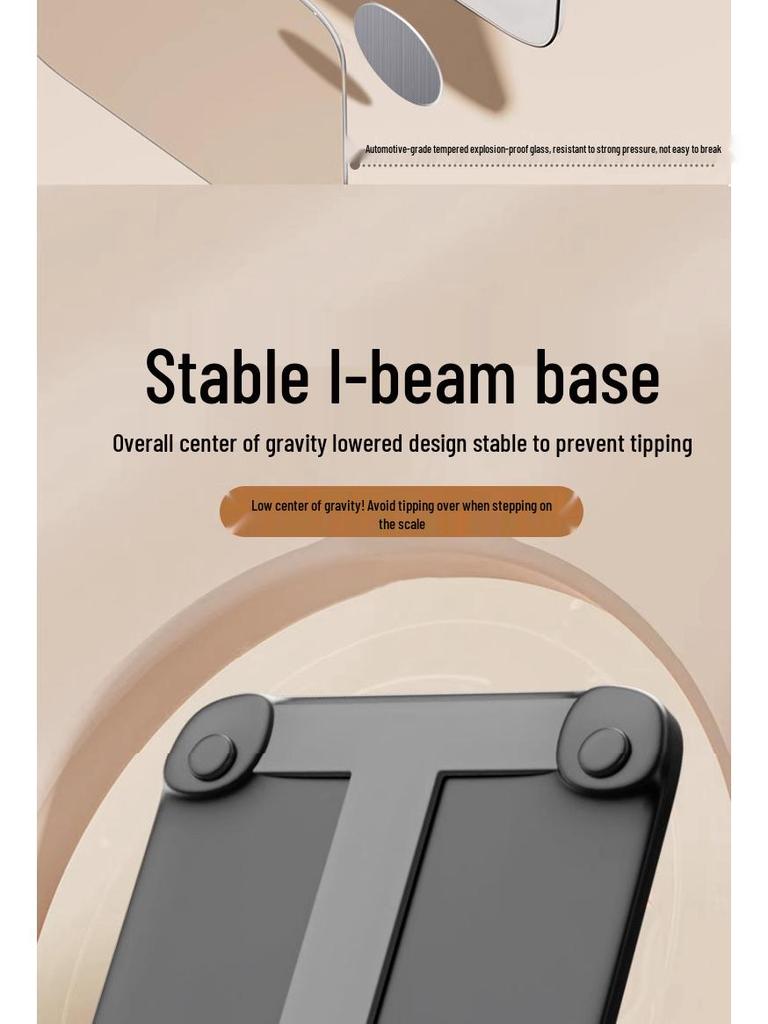 Rechargeable Smart Body Fat Scale with App Support