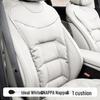 Luxury Nappa Leather Non-Slip Car Seat Cushions for Five-Seater - Thickened Design for Front and Rear Seats