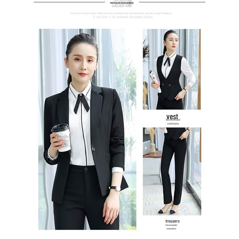 

Women s Professional Suit Set for Beauticians, Jewelry Store Staff, Hotel Front Desk, and Flight Attendants - Autumn/Winter Collection XXXL