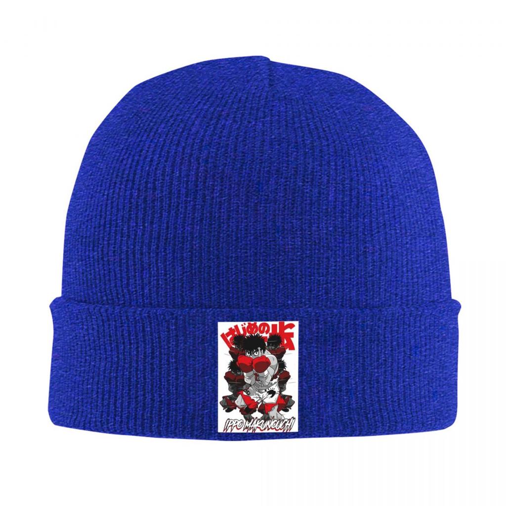 Hajime No Ippo Anime Kamogawa Boxing Warm Knitted Cap Hip Hop Bonnet Hat Autumn Winter Outdoor Beanies Hats for Men Women Adult
