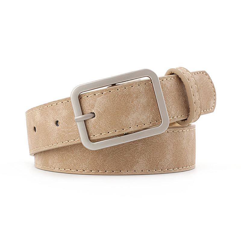 Ladies' Ancient Belt, Women's Casual Pu Belt, Versatile and High-end Jeans Belt for Women