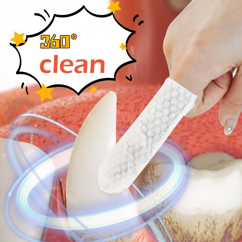 Prodotti per la pulizia degli animali domestici Spazzolino da dito usa e getta Copridito per la pulizia dei denti degli animali domestici Salviette umidificate Pulizia orale di cani e gatti
