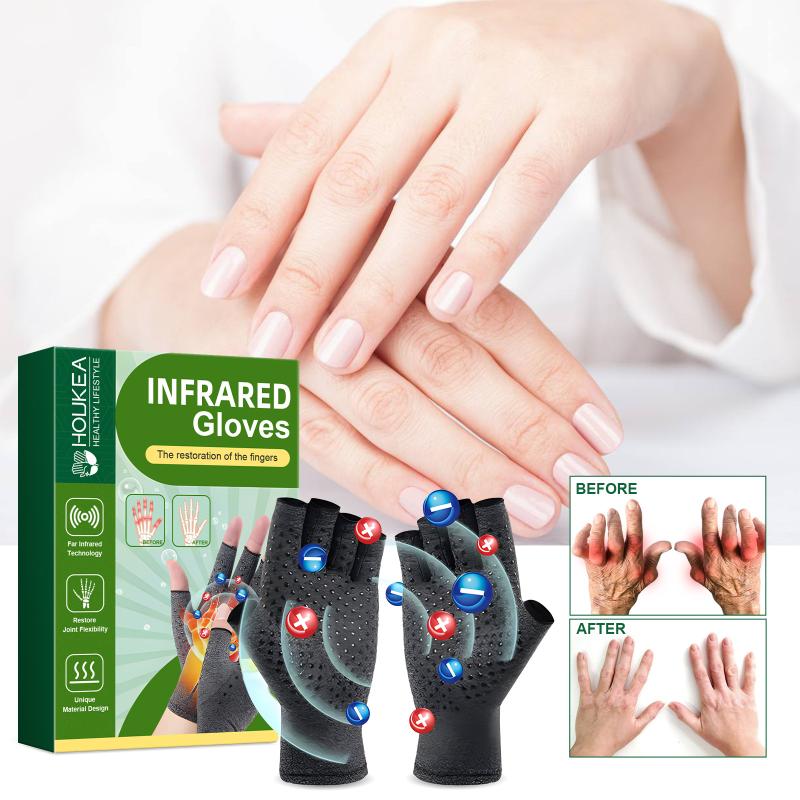 1 Pair Compression Arthritis Gloves Wrist Support Practical Circulation Gloves Daily Activity Health Care Accessory