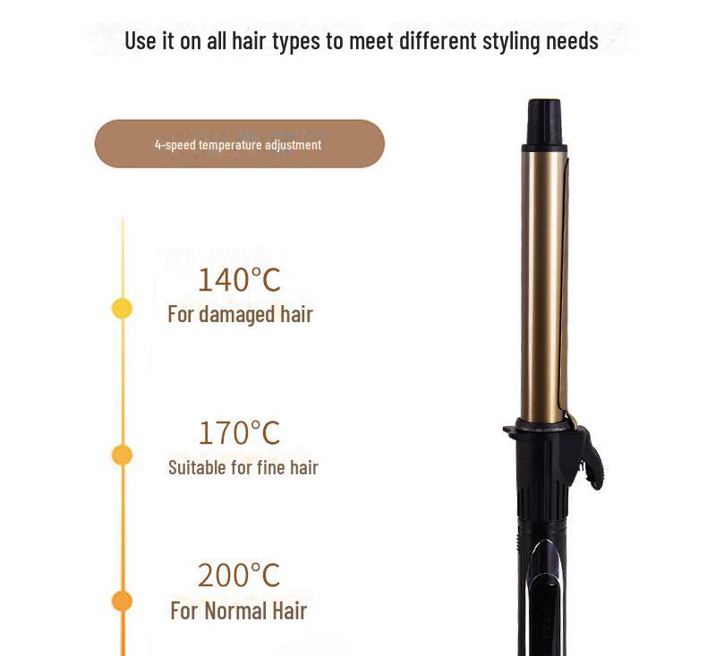 Professioneller, um 360° drehbarer Styling-Lockenstab für den Salongebrauch – große und kleine Größen