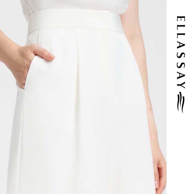 ELLASSAY Women's Silk High-Waist Broad-Leg Shorts