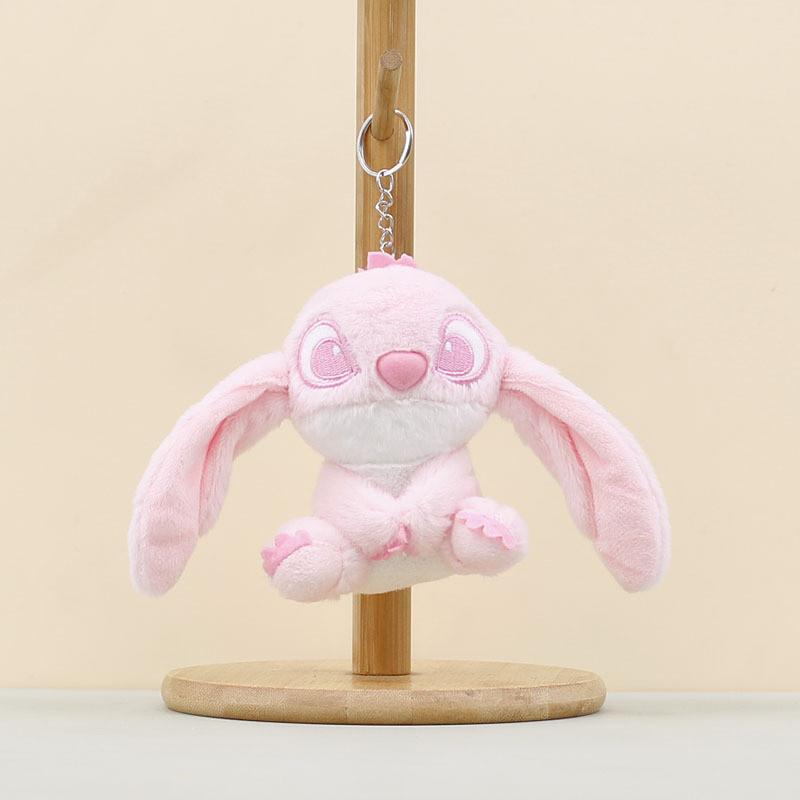 Plush Keychain Toy With Pp Cotton Fill For Kids And Collectors Pink Stitch