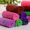 Soft Absorbent Children's Towel - Solid Color Square for Face & Hands