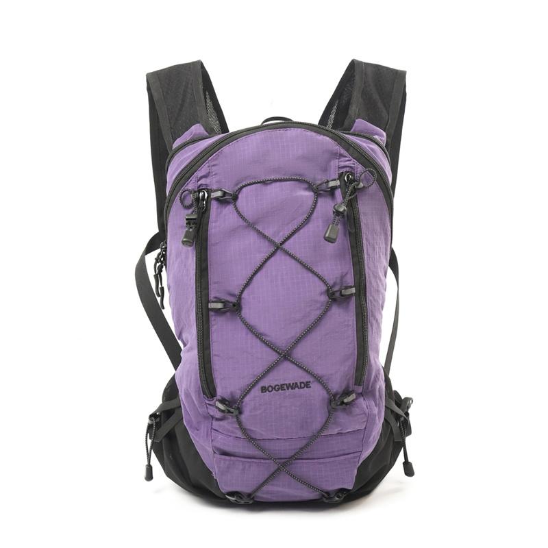 Легкий туристический рюкзак для активного отдыха, рюкзак для верховой езды большой вместимости, рюкзак с цветовыми блоками фиолетовый