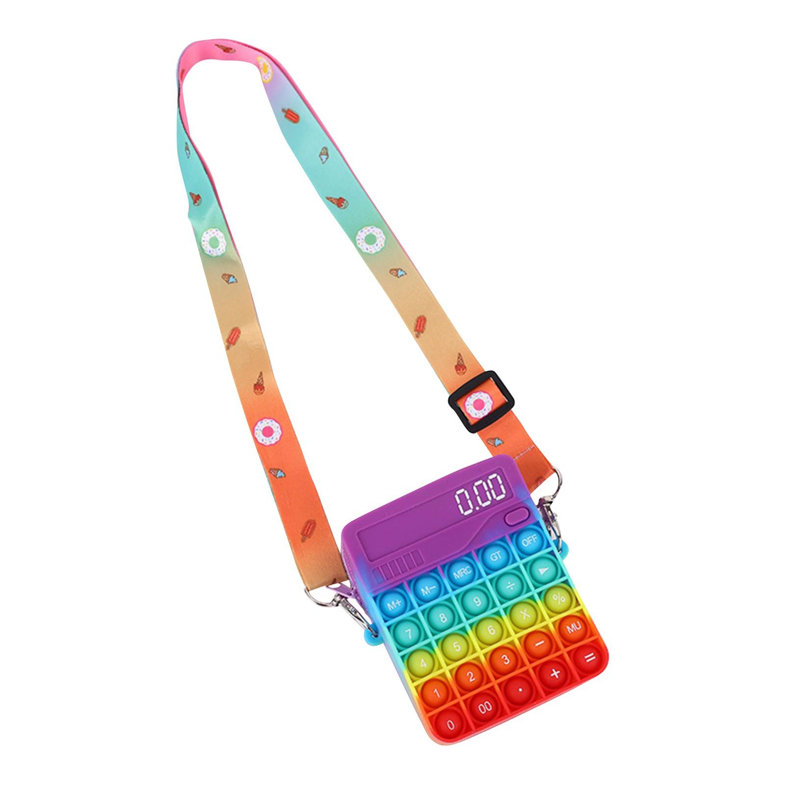 

Рождественский игрушечный кошелек для монет, пузырьковые игрушки для снятия стресса для взрослых детей One size