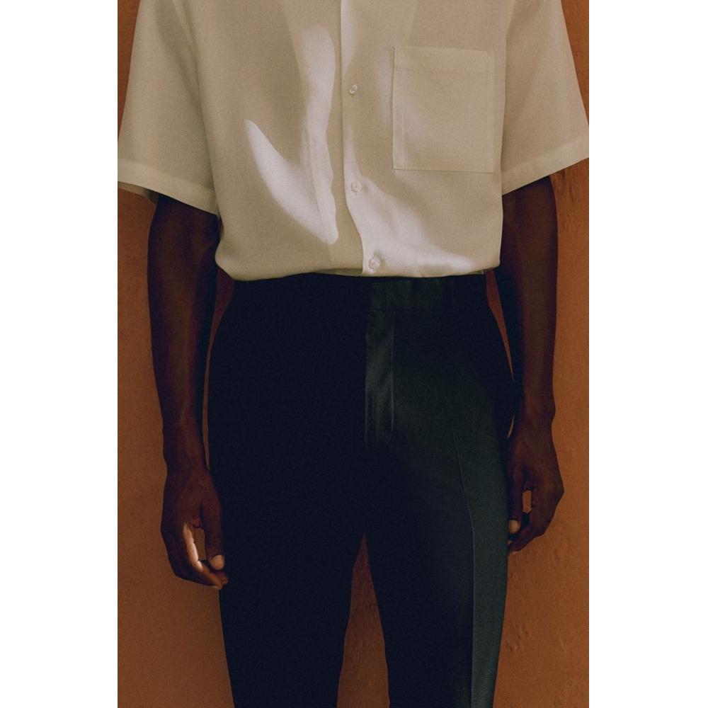 H M sliM Fit Trousers Black