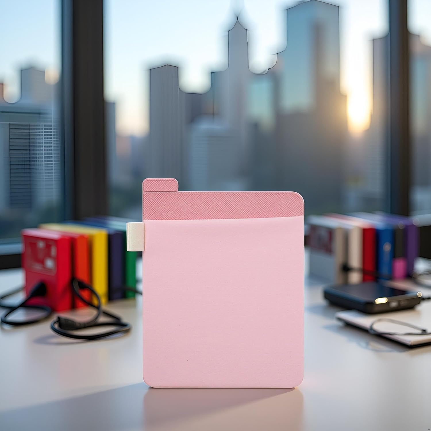 Pink External Hard Drive Holder - External Hard Drive Adhesive Carrying Case,Reusable Sleeve Storage Organizer Computer Hard Drive Bags