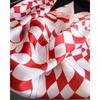 Women S Wave Checkerboard Printed Square Scarf For Sun Protection