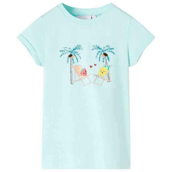 T-shirt pour enfants aqua clair 92/104/116/128/140