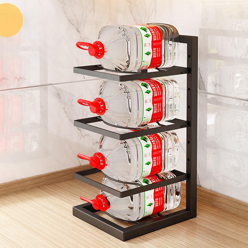 Multi Layer Pot Rack Kitchen Organizer Shelf Cookware Storage Stand Cabinet Divider Pan Holder
