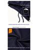 Unisex Dark Blue Straight-Leg School Uniform Pants with Double White Stripes, Ideal for Spring and Autumn.