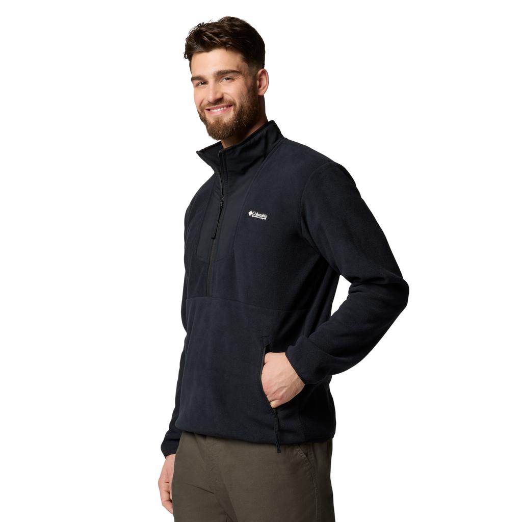 Columbia Sequoia Grove Half Zip Fleece, Mens Black Fleece