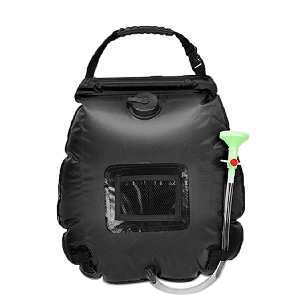 20L Solar Shower Bag Outdoor Portable Solar Heating Shower Bag for Camping Hiking Traveling Beach