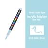 16 Colors Acrylic Marker Pen for Rock Painting Brush Tip Waterproof Paint Paint Markers Fabric Fabric Markers Art Supplies