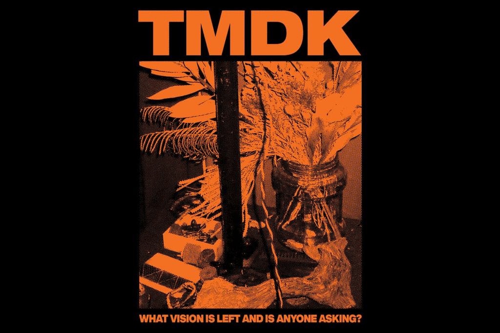 New Japan Pro-Wrestling TMDK VISION T-shirt Black x Orange Medium 6609103867