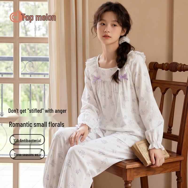 Girls  Antibacterial Long-Sleeve Pajama Set 130