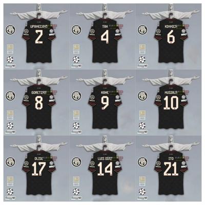 Bayern Monachium 2025-26 Liga Mistrzów UEFA Koszulka Wyjazdowa 10 Musiala Muller Kane Olise Wersja dla Kibica i Zawodnika Dzieci