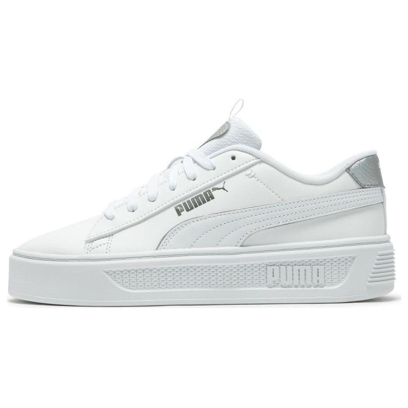 (WMNS) PUMA SmashPlatform V3 Pop Up Metallics  White  Women s 392504-02 EU 37