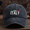 Lustige Baseballkappe mit italienischem Buchstabenaufdruck Modische und vielseitige Schirmmütze Herren Outdoor-Hut