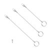 150mm/240mm/300mm Lanyard Cable Stainless Steel Safety Tether Wire Quick Release Pin Lanyard Safety Wire for Boat Marine