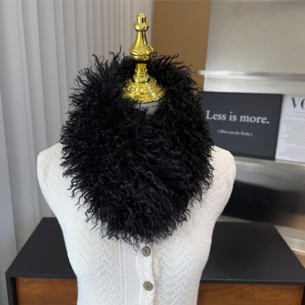 Magnetic Attraction Plush Scarf for Women Winter Warm Neck Warmer  for Outdoors