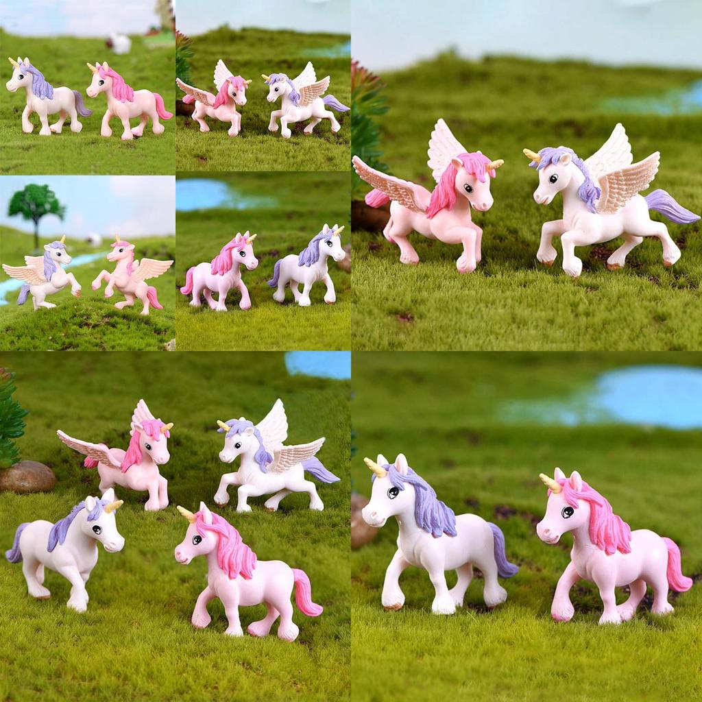 Adorable Unicorn Figurine For Micro Landscape And Fairy Garden Decor