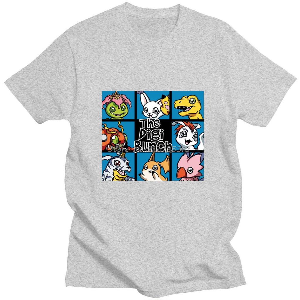 Unikalne Ubrania Digimon Japonia Anime T-shirty Męskie Markowe Polarowa Odzież Streetwear T-shirty Hip Hop Moletom Masculino T-shirt