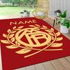 Custom Name Royal Soccer Team Crest Carpet Rug Customizable Soft Washable Anti-Slip Home Living Room Sofa Mats Personalized Rug. 0909209